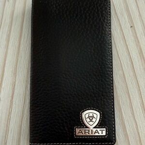 Ariat Brown Textured Leather Card Holder
